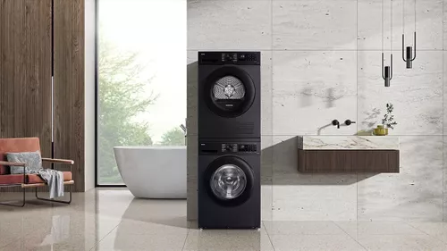 cumpără Mașină de spălat și uscat rufe Samsung WW90CGC04DABLE + DV90CGC0A0ABLE în Chișinău 