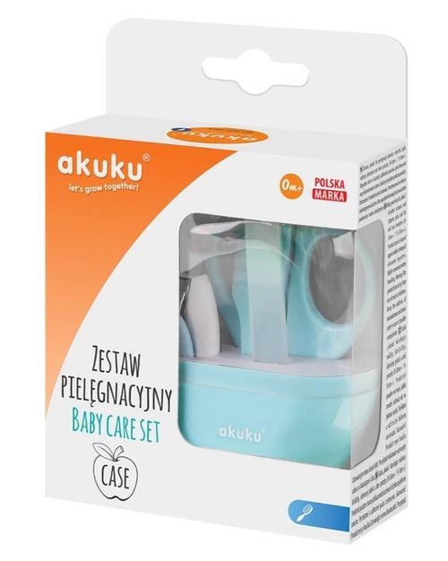 купить Набор для ухода за малышом Akuku A0043 Apple Case blue в Кишинёве 
