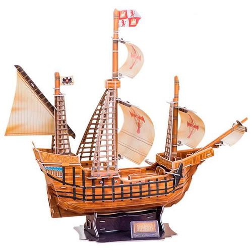 cumpără Set de construcție Cubik Fun T4008h 3D Puzzle Santa Maria schooner în Chișinău 