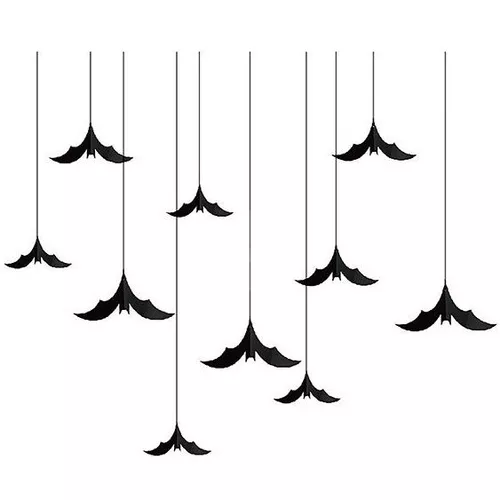 купить Декор Promstore 39905 Halloween Bat 10buc, negru в Кишинёве 