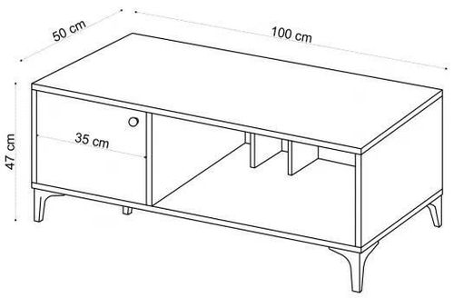 купить Журнальный столик Trendy Rigo ,100x47x50cm (GTR000576) в Кишинёве 