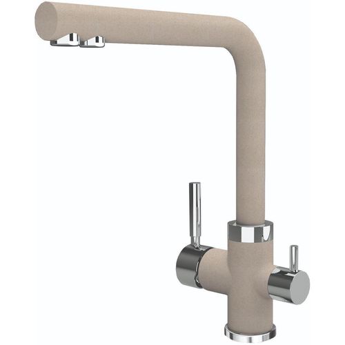купить Смеситель кухонный Florentina ARES (cu conectare la filtru de apa) Bej в Кишинёве 