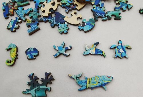 купить Головоломка Eureka E2D Rainbow Wooden Puzzle SEA TURTLE в Кишинёве 