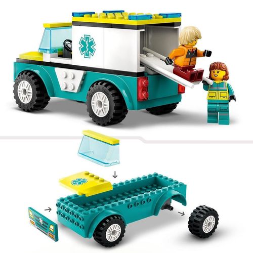 cumpără Set de construcție Lego 60403 City Ambulanță și snowboarder în Chișinău 