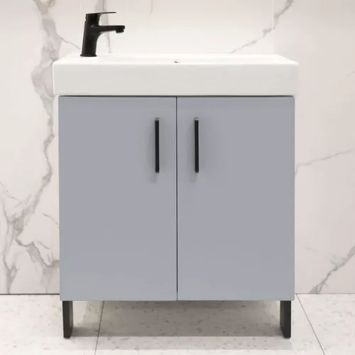 купить Шкаф под умывальник Bayro универсальный Vision под умыв. Stance 650 серый мат в Кишинёве 