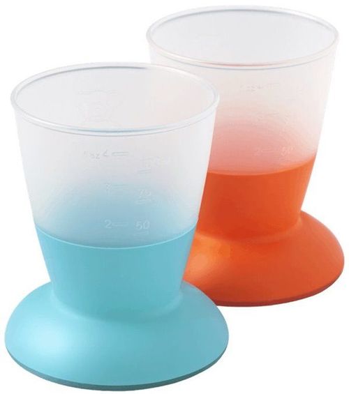 Набор стаканчиков BabyBjorn Orange/Turquoise, 2 шт 