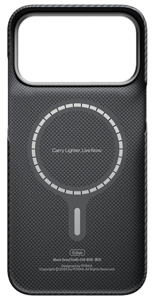 cumpără Husă pentru smartphone Pitaka Edge iPhone 18 Pro Max (Black Grey), KI1801PM în Chișinău 