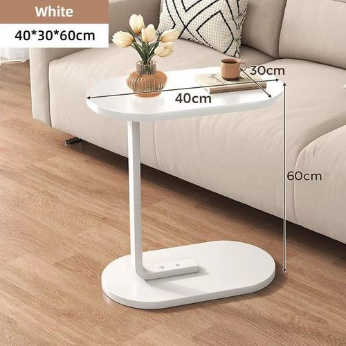 купить Журнальный столик miscellaneous RM19 pentru living 40x30x60cm, PAL/metal, alb в Кишинёве 