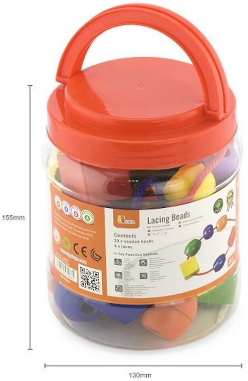 cumpără Set de creație Viga 58466 Set de joc cu șiret Mărgele și figuri geometrice în Chișinău 