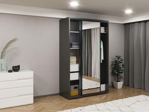 купить Шкаф Bayro Parma 1400x2250x600 антрацит, купе в Кишинёве 