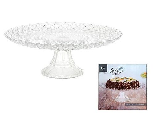 cumpără Farfurie Promstore 47729 Блюдо сервировочное на ножке Diamond D26, H9.5cm, стекло în Chișinău 