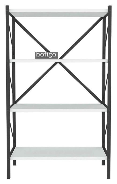 купить Офисный стеллаж Nex Home Книжный шкаф, 4 отделения, 66x35x120 см, Белый (15-09-01) в Кишинёве 