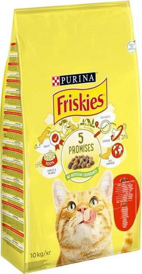 cumpără Hrană pentru animale de companie Purina Friskies Adult hr.usc. p/pisici (carne,pui,legume) 10kg (1) în Chișinău 
