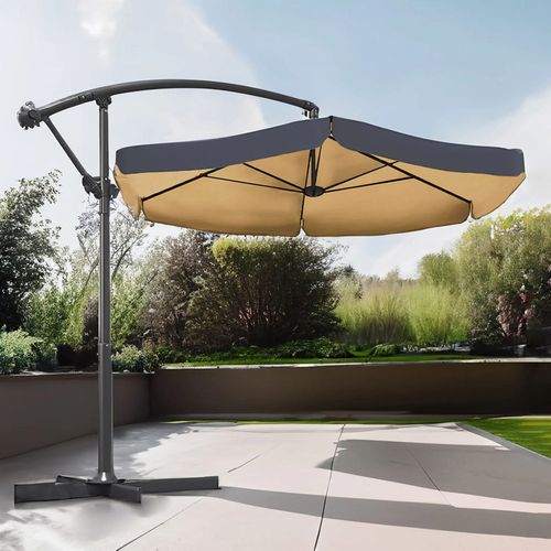 купить Зонт садовый Jumi OM-967854 Umbrelă de gradină XXL pe stalp, 350cm, Antracit в Кишинёве 