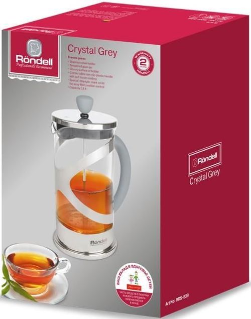 cumpără Infuzor ceai Rondell RDS-839 Crystal Grey 0,8l în Chișinău 