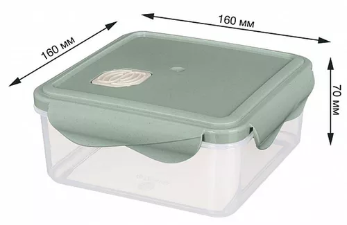 cumpără Container alimentare Бытпласт 45519 Контейнер для холодильника/МВП Phibo EcoStyle 1l клапан în Chișinău 