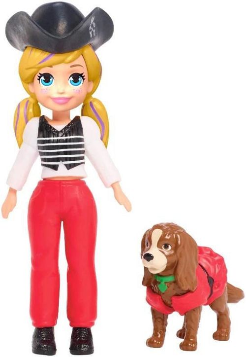 купить Кукла Barbie GDM15 Polly Pocket Mica Fashionista cu animalut в Кишинёве 