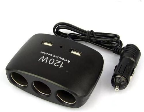 купить Разветвитель для прикуривателя Olesson NO.1511 черный Y15-187, тройник в Кишинёве 