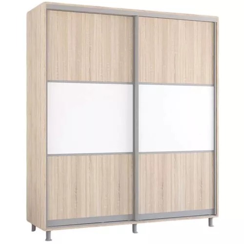 купить Шкаф Mobildor-Lux Арон с горизонтальными раздвижными дверями (200x60x200H см) Sonoma в Кишинёве 