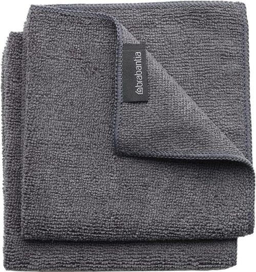 cumpără Accesoriu pentru curățenie Brabantia 11 80 29 Microfibe Dish Cloths Brabantia, Dark Grey, 2 Pieces în Chișinău 