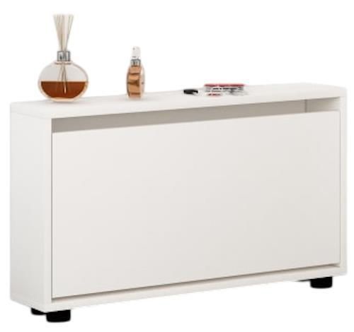 купить Полка для обуви Mobildor-Lux Leo Slim 100x16x47H cm White в Кишинёве 