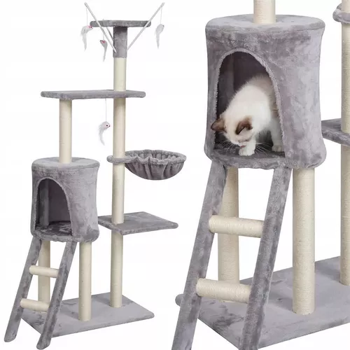 cumpără Centru de joc pentru pisici Jumi CD-264960 Gri/alb în Chișinău 