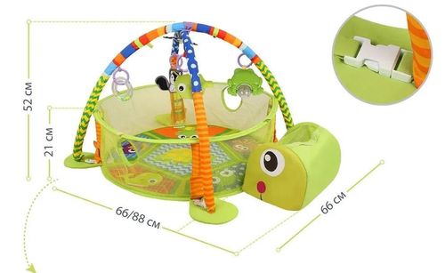 купить Коврик игровой miscellaneous Konig Kids Green Turtle (63545) в Кишинёве 