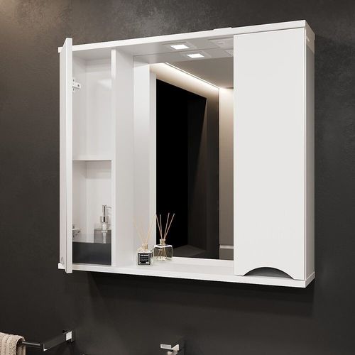 cumpără Oglindă baie Bayro Elara Duo 860x750 белый мат în Chișinău 