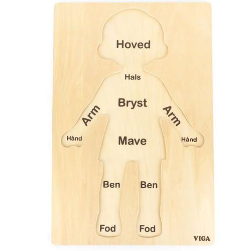 cumpără Puzzle Viga 446690 Puzzle din lemn cu buton Băiețel, 11 elem. în Chișinău 