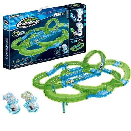 cumpără Mașină Essa 6688-606 Pista auto cu telecomandă, cu lumini, (59 de piese) în Chișinău 