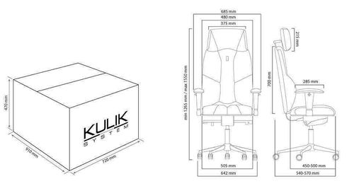 cumpără Fotoliu de birou Kulik System Business Ultrablack Azur în Chișinău 