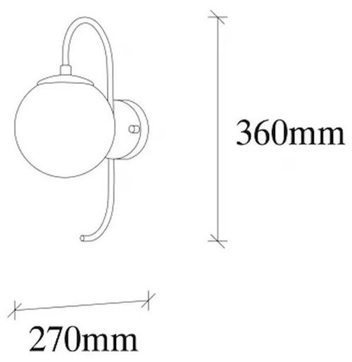 cumpără Candelabru de perete Trendy Lampa de perete Bijuterie-10565 15x36x27cm în Chișinău 