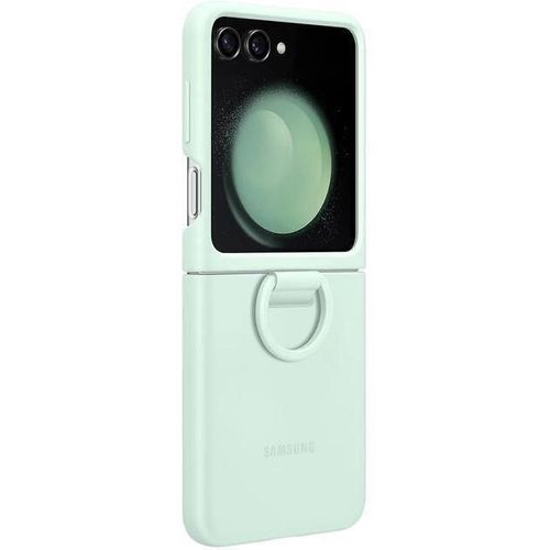 cumpără Husă pentru smartphone Samsung EF-PF731 Galaxy Flip5 Silicone Case with Ring Ocean Green în Chișinău 