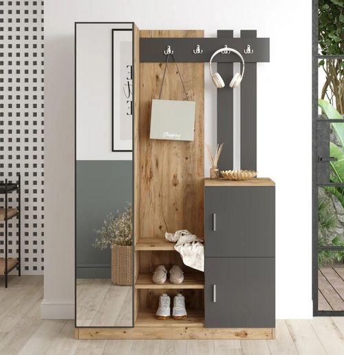 cumpără Mobilă pentru antreu Trendy DD7-AA, 113x179x37cm (GTR001391) în Chișinău 