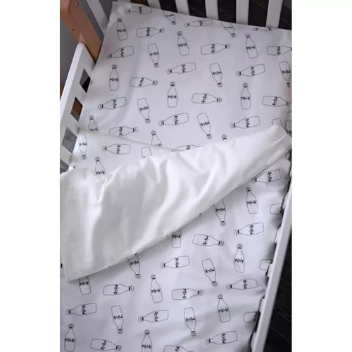 cumpără Lenjerie de pat pentru copii Veres VR 154.5.04.3 Фланель бутылочки на молочном (90x110/40x60) (3ед.) în Chișinău 