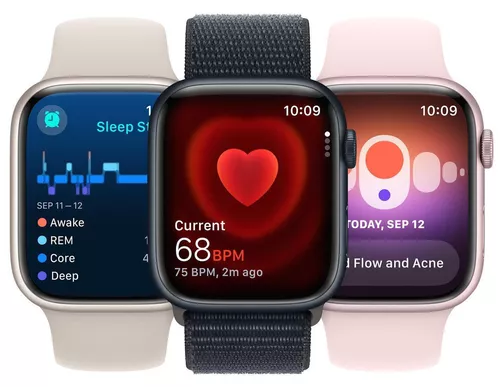 cumpără Ceas inteligent Apple Watch Series 9 GPS 45mm Midnight - M/L MR9A3 în Chișinău 