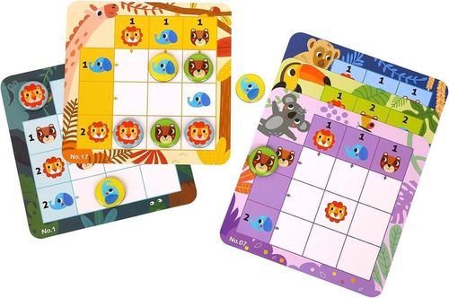 купить Настольная игра Tooky Toy R25 /50 (41075) Sudoku cu animale de padure TL630 в Кишинёве 