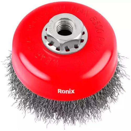 cumpără Set de tubulare, bite, duze Ronix RH-9941 Perie de sârmă, conică, 100 mm, M14 în Chișinău 