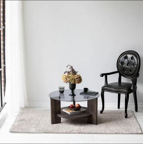 купить Журнальный столик Trendy Mondo, Gri inchis 75x40x75cm в Кишинёве 