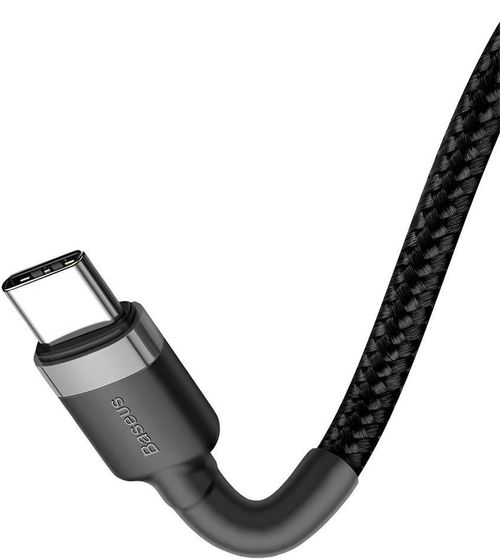 купить Кабель для моб. устройства Baseus CATKLF-HG1 Type-C to Type-C 60W 2m, Cafule Series, Black в Кишинёве 