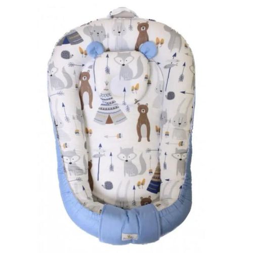 купить Гнездо для новорожденных PernaMea Babynest Ursulet Albastru (PM.100927/16) в Кишинёве 