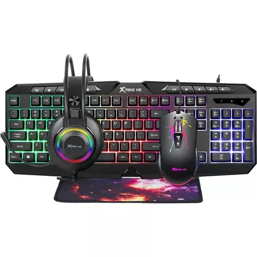 купить Клавиатура + Мышь Xtrike Me CMX-410 Gaming Kit RGB в Кишинёве 