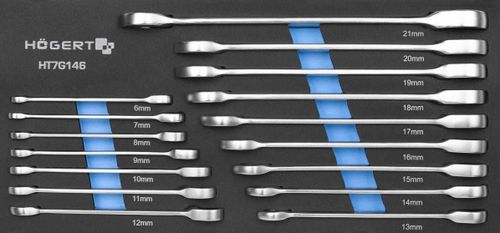 купить Система хранения инструментов Hoegert HT7G048-332 Тележка инструментальная 7 ящиков, 332 предмета в Кишинёве 