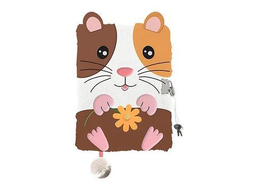 купить Блокнот St.RIGHT 57890 Agenda cu lacat, A5, 96foi, My Little Friend Guine Pig, coperta plus в Кишинёве 