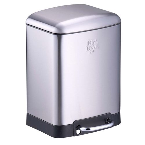 купить Урна для мусора Dirt Devil DDPBIN6SLV Pedal Bin 6 L Soft Close Silver в Кишинёве 