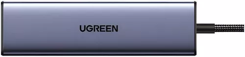купить USB Hub Ugreen 75642 HUB 5in1 Type-C to DP 1. 4K@60Hz + 3*USB 3.0 + USB Type-C + PD 100W | CM511, Gray в Кишинёве 