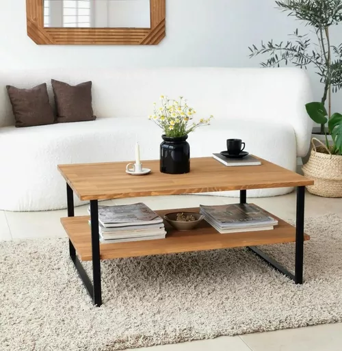 купить Журнальный столик Trendy Neta, Stejar 85x40x60cm в Кишинёве 