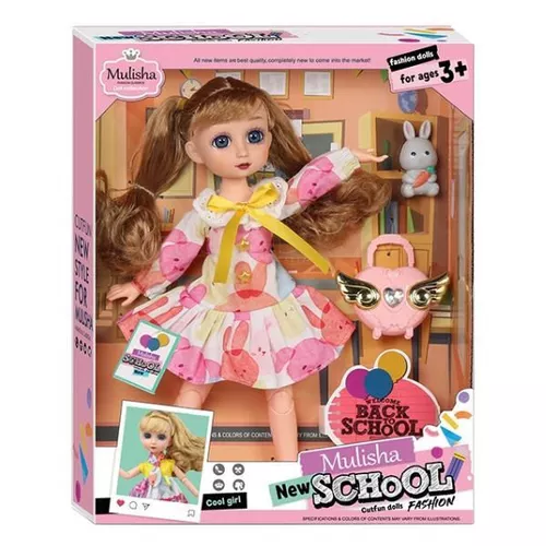 купить Кукла Essa QJ162A Păpușa Mulisha-Școlăriță cu accesorii в Кишинёве 