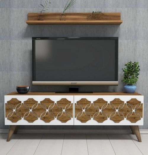 cumpără Comodă TV Trendy Nissan, Alb 120x40x31cm în Chișinău 