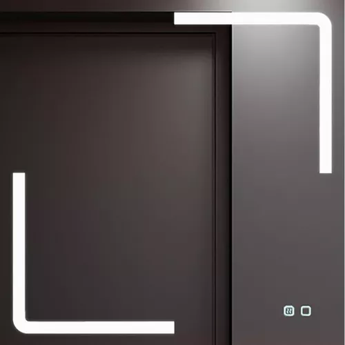 купить Зеркало для ванной Bayro Edge 800x800 LED touch c подогревом в Кишинёве 